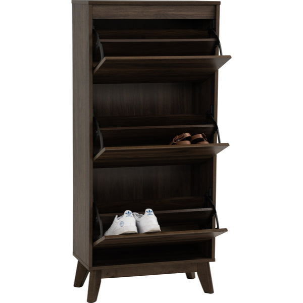 HINLIM HIRADO SHOE CABINET COCOA AND WALNUT