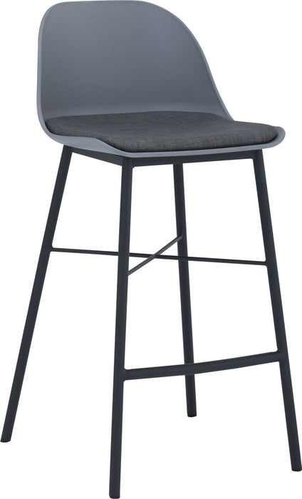 LAXMI COUNTER CHAIR BLACK GREY/ GREY