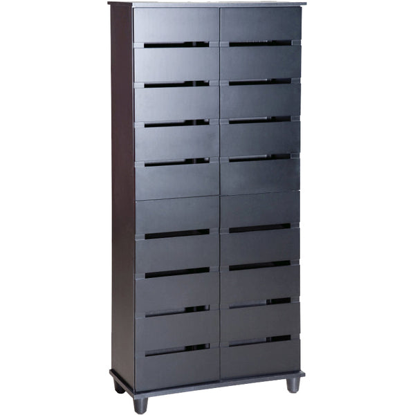 HINLIM HEDRIC 4 DOOR SHOE CABINET BLACK