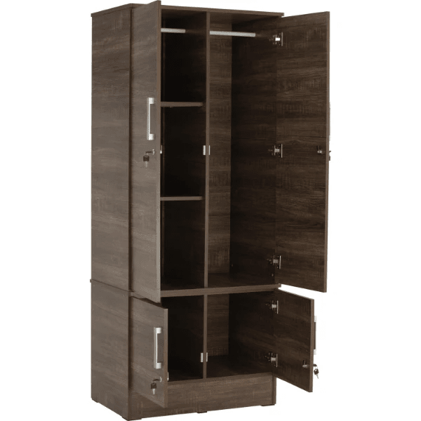 HINLIM NAOMI 4 DOOR WARDROBE VINTAGE OAK