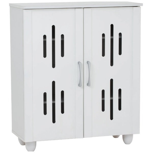 HINLIM HASTING 2 DOOR SHOE CABINET WHITE